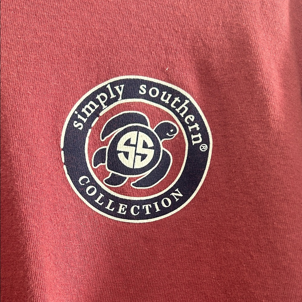 Simply Southern Men's Maroon Long Sleeve Shirt - Picture 2 of 7